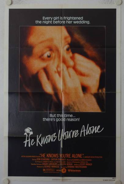He knows youre alone original US Onesheet movie poster